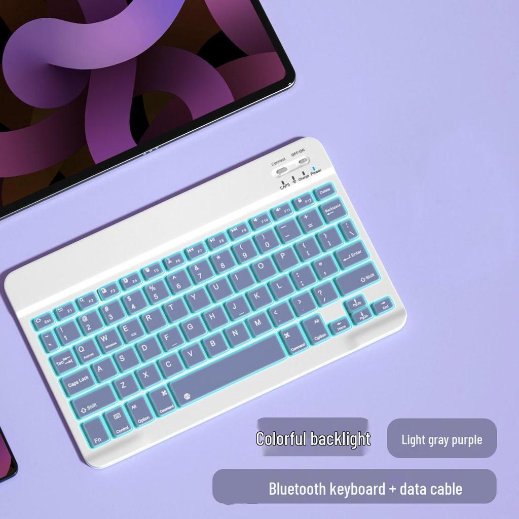 RGB Backlit Bluetooth Keyboard & Silent Wireless Mouse for iPad, Huawei & Tablets