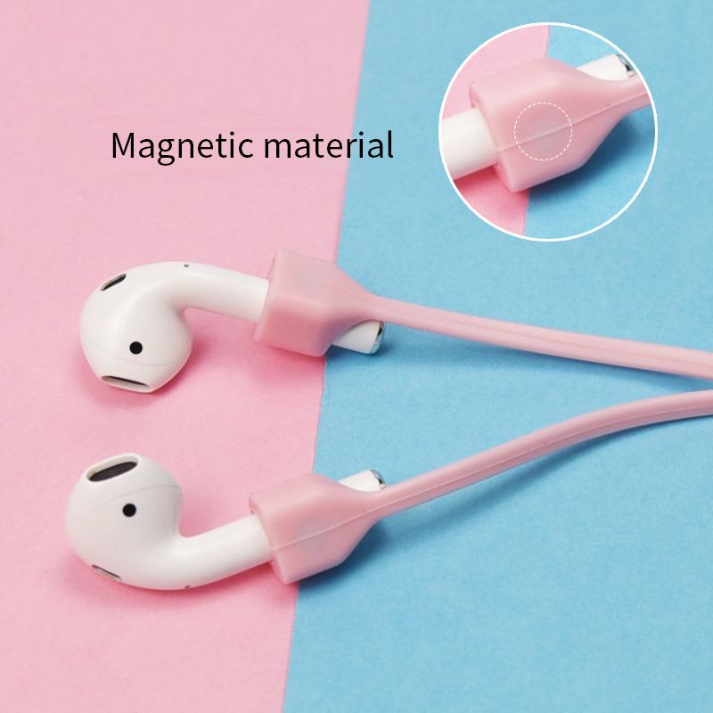 Anti-Verlust-Silikon-Kopfhörer-Seil-Halterungskabel für AirPods Wireless Bluetooth-Kopfhörer-Halsband-Schnur