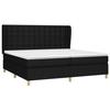 VidaXL Slat Bed Base with Mattress, Upholstered Bed with Headboard, Double Bed, Adult Bedroom Bed, Modern, 3128871