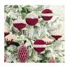10-pack Christmas Ball Pendants, Special-shaped Flocking Painted Balls, Christmas Party Venue Decorations