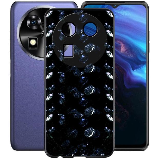 For Oukitel C37 Case, Black Shockproof Bumper Sleeves, 360° Drop Antiscratch Protection Cover Slim Fit Ultra-Thin Soft Silicone Phone Case for