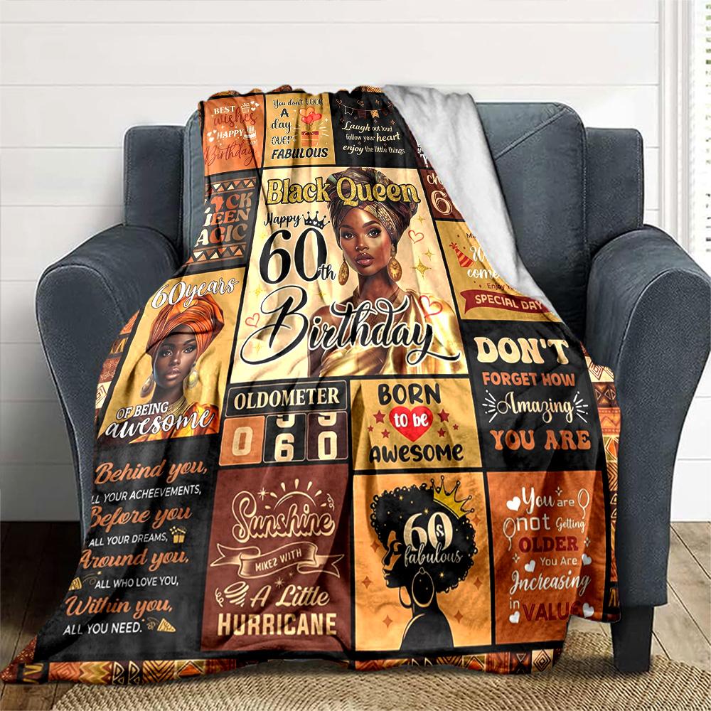 Black Queen Magic Celebration Cozy Blanket Comfortable ure Throw For Sofa Couch Office Bed Picnics Ideal for All Seasons Modern Perfect Gift Y36