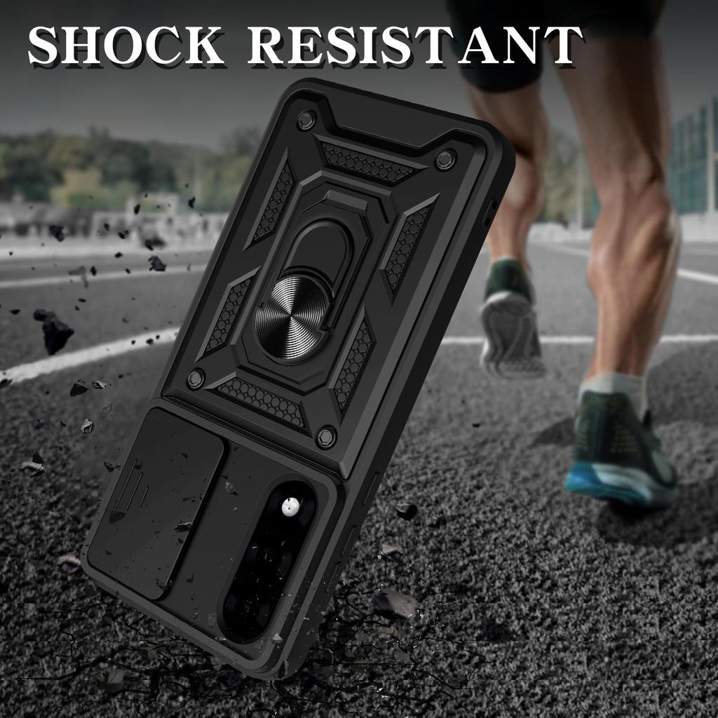 AMORUS For OnePlus Nord 5 5G/Ace 5 Ultra 5 5G Deksel Støtte PC+TPU Telefondeksel med Kameralinse Skyver