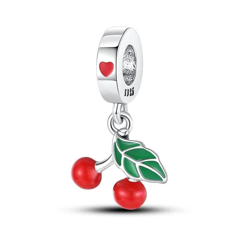 Original Copper Christmas Gift Snowflake Penguin Heart Crystal Ball Beads Charms For Bracelet Diy Women Jewellery