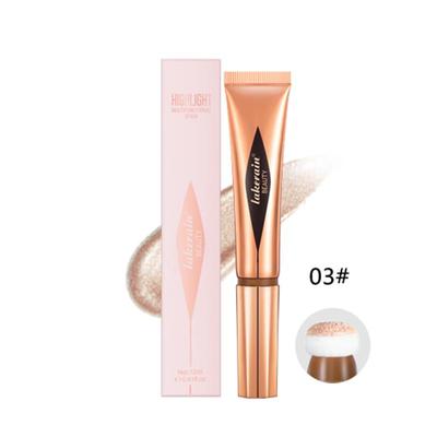 Flüssiger Highlighter-Make-up-Stick, Creme-Highlighter, leicht zu verteilen, Highlighter-Make-up, langanhaltend, natürlicher Make-up-Effekt, 03 Highlights