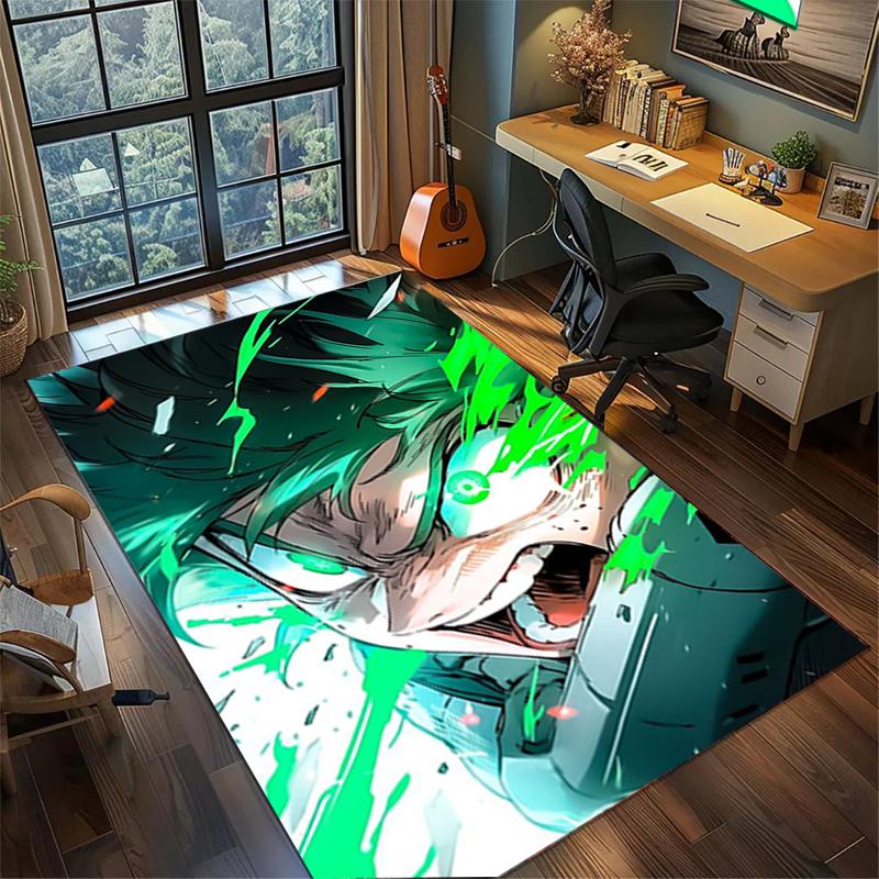 

Non Slip My Hero Academia Carpet Large Washable Area Rug for Bedroom Gamer Room Decor 60x90cm