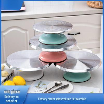 Aluminum Alloy Cake Decorating Turntable Stand for Home and Commercial Baking
