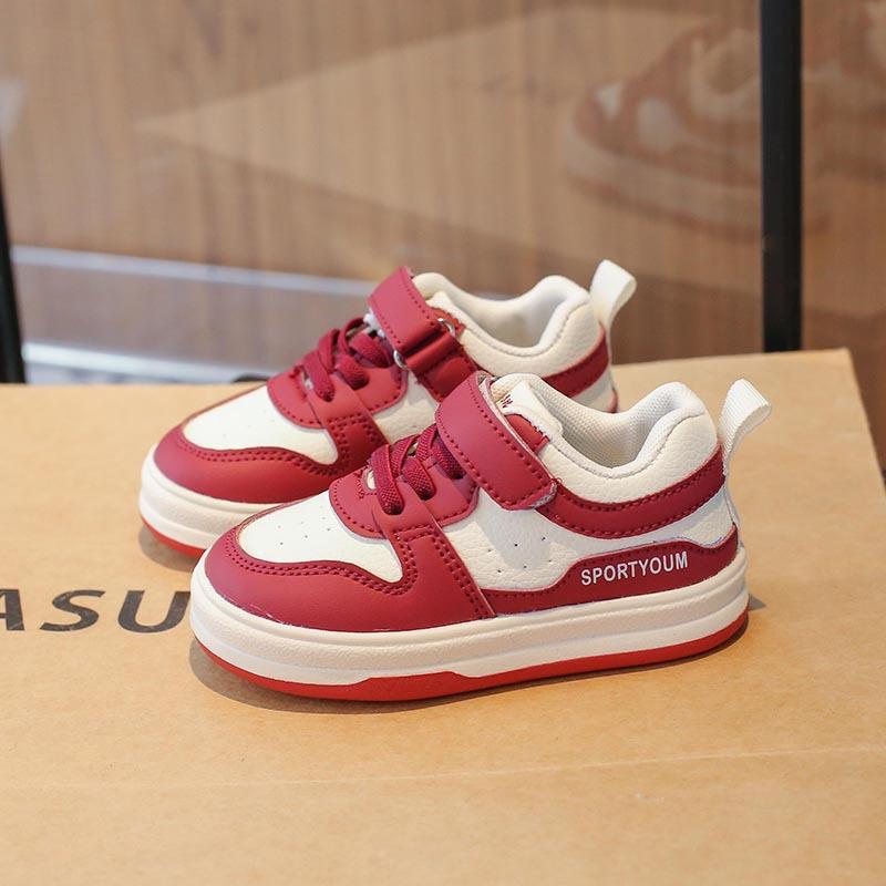 Baby toddler shoes spring and autumn models 1-3 years old 4 women's treasure casual shoes nine months boys casual board shoes soft-soled sports shoes