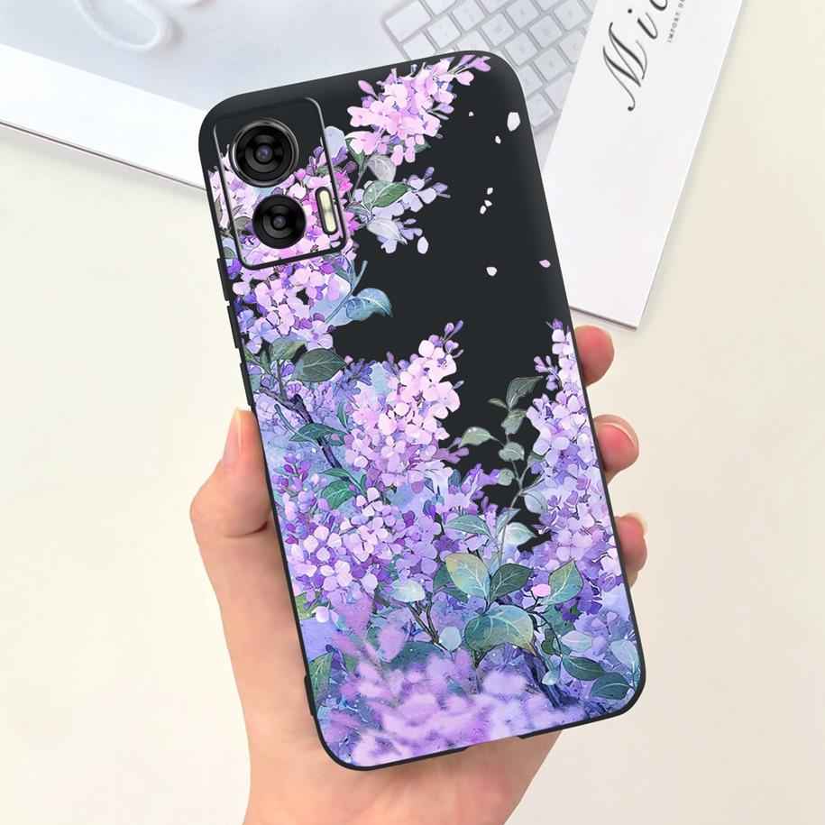 For Motorola Edge 30 Neo Case XT2245-1 Cute Cartoon Cat Painted Bumper Soft Silicone Cover For Motorola Edge 30 Lite 2022 Fundas