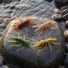 Topwater Bionic Bait 1/3/5Pcs 9.5cm/9g Floating Soft Lure with Multi-Tentacles, Realistic Fishing Baits Bait, Artificial Swimbait for Freshwater