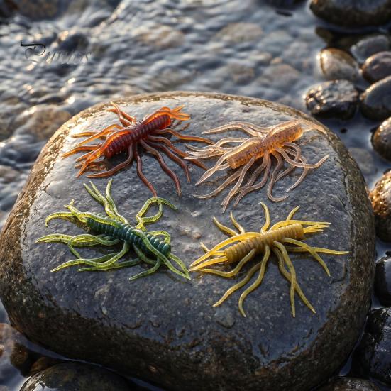 Topwater Bionic Bait 1/3/5Pcs 9.5cm/9g Floating Soft Lure with Multi-Tentacles, Realistic Fishing Baits Bait, Artificial Swimbait for Freshwater