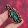 Malachite pendant copper wire wrapped handmade pendant gemstone pendant copper jewelry designer pendant engagement gifts wire wrap jewelry