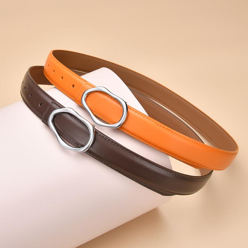 Women's Genuine Leather Belt Women's Belt Decoration Versatile Jeans Casual Pants Women's Business Belt
