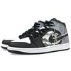 Jordan Air Jordan 1 Mid Top Vintage Basketballschuhe Herren Schwarz Weiß FB9911-001(Team40-)