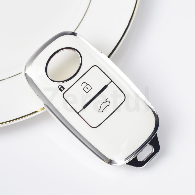 For Toyota Yaris Ativ Raize Veloz Avanza Rush Perodua Daihatsu Malaysia 3Buttons Smart Remote Car Key Case Cover Accessories