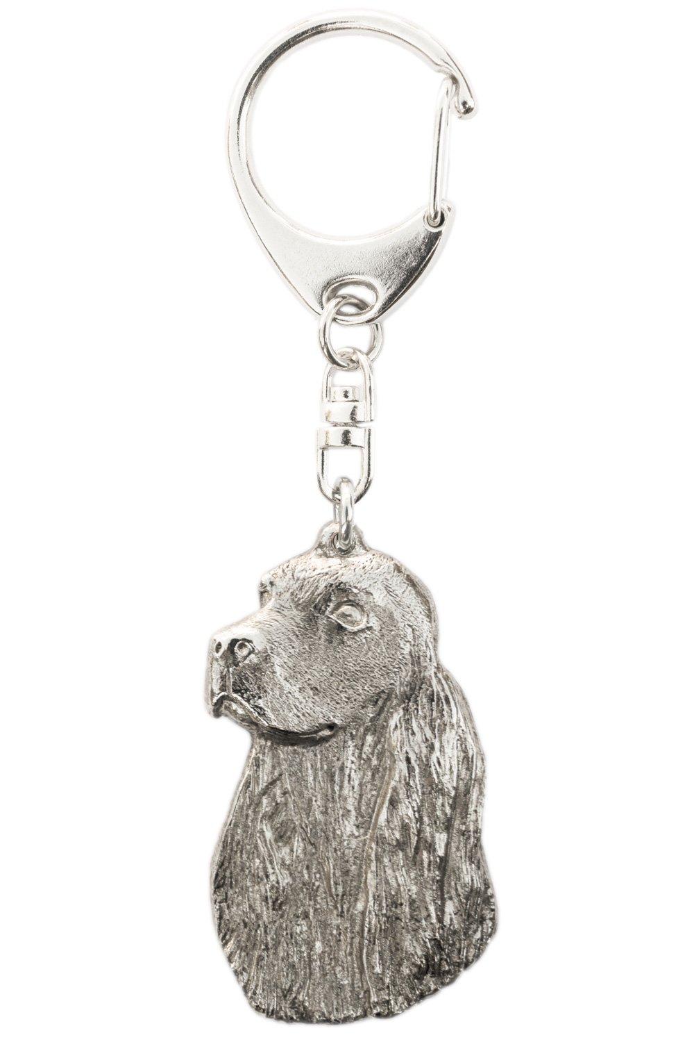 

English Cocker Spaniel Made in England Art Dog Keychain Collection (Head)