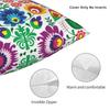 Colourful Flowers Polish Floral Pattern Cushion Cover 40x40 Cm Velvet Polyester Throw Pillow Case For Sofa Home Decor Pillowcase