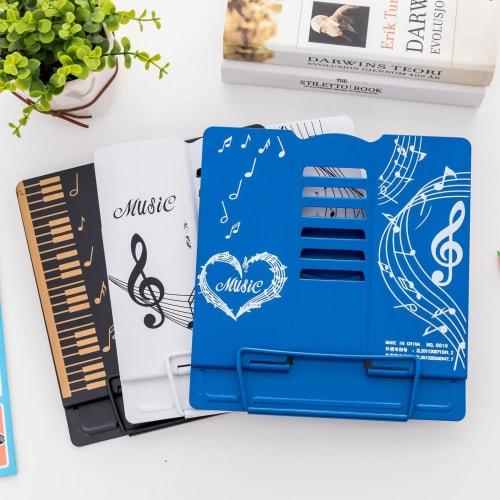 RAIDE Desktop Music Stand, Folding, Lightweight, Compact, for Music, Score, and More (Black X Gold)