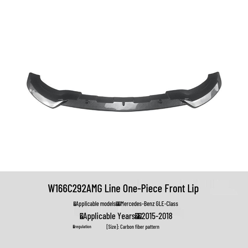 Mercedes-Benz GLE W166 C292 (2015-18) Sport Front Lip Spoiler Modification