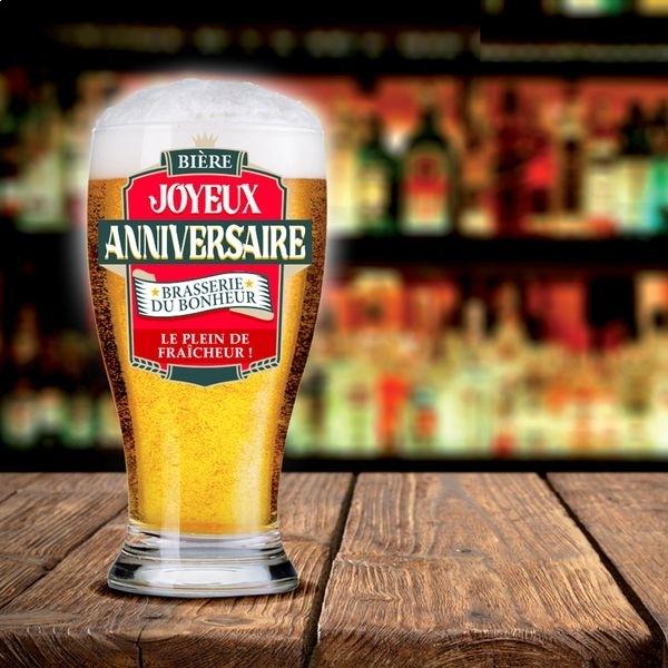 Všechno nejlepší k narozeninám skleněný hrnek na pivo
