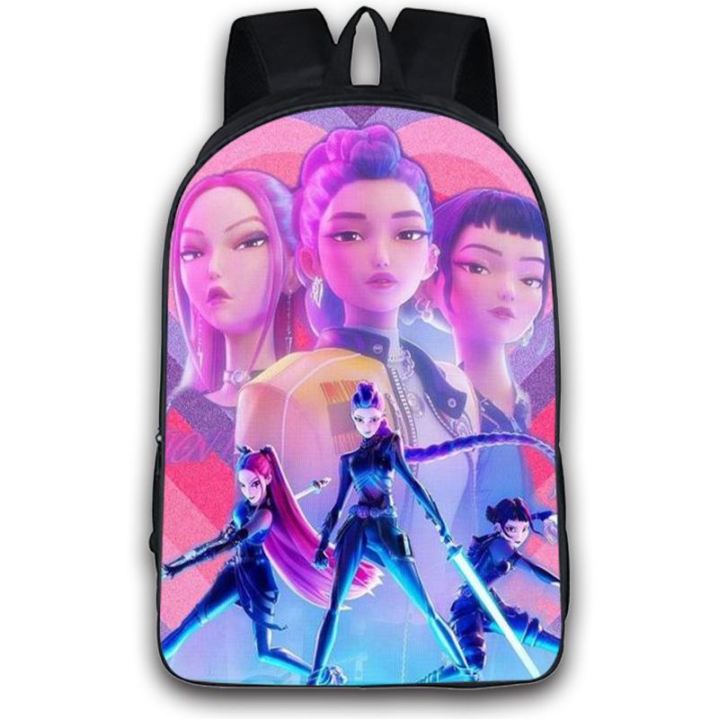 Kpop Demon Hunters Backpack Boys Girls Zoey Mira Rumi Bookbag Knapsack Schoolbag Rucksack Travel Backpacks Birthday Gifts