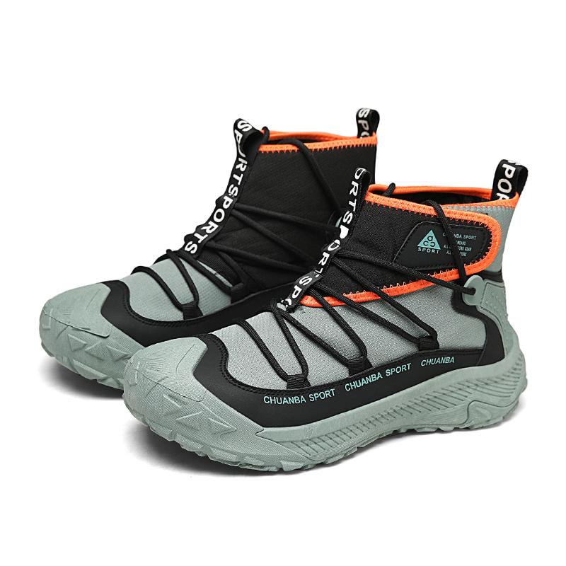 Outdoor Walking Shoes Men Fashion High top Casual Boots Men Platform Breathable Hiking Shoes For Men Trekking Boots