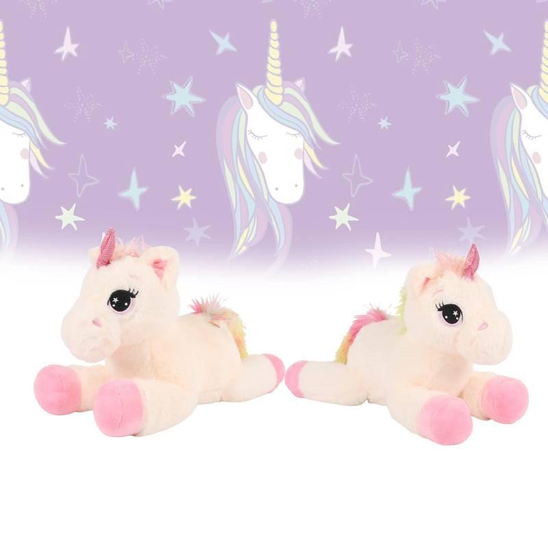 Rainbow Fur Unicorn Toys Cute Cartoon Girls Children Festivals Soothed Doll Gift