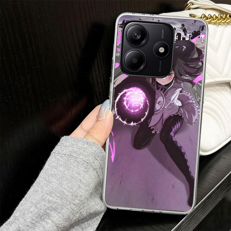 Madoka Magica Homura Case for Xiaomi Redmi Note 14 13 12 11 Pro Plus Phone Cover 14S 12S 11S 11E 11T 10S 10 9S 9 Silicone Funda