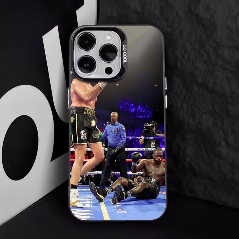 Tyson Fury Phone Case For iPhone 17,16,15,14,13,12,11 Plus,Pro Max,XS,Colored Silver Plated Inside Cover