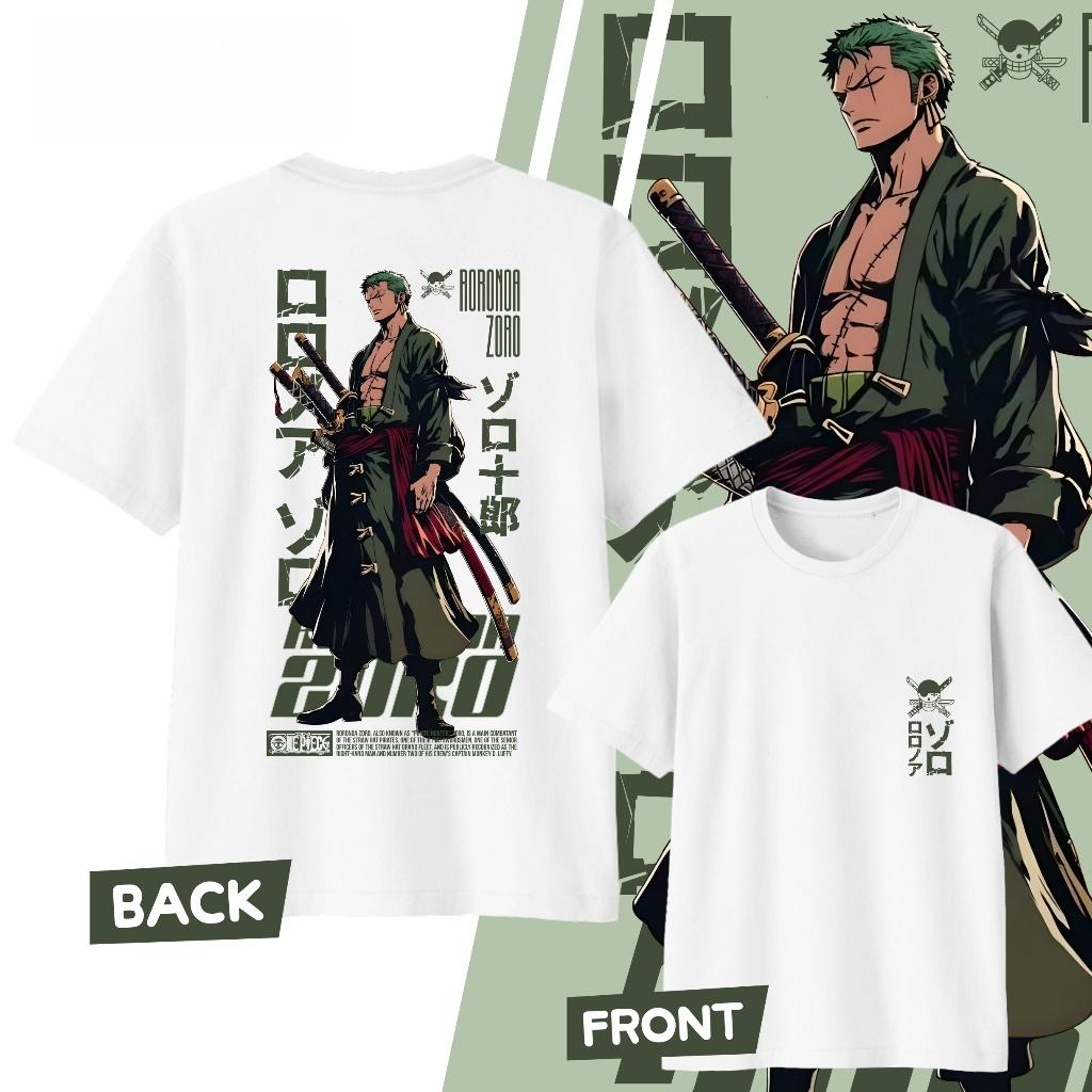 

2026 Fashion ONE PIECE Anime Roronoa Zoro Y2k Graphic TShirt Unisex Women High Quality Japanese Cartoon Summer Comfort Soft Clothes S