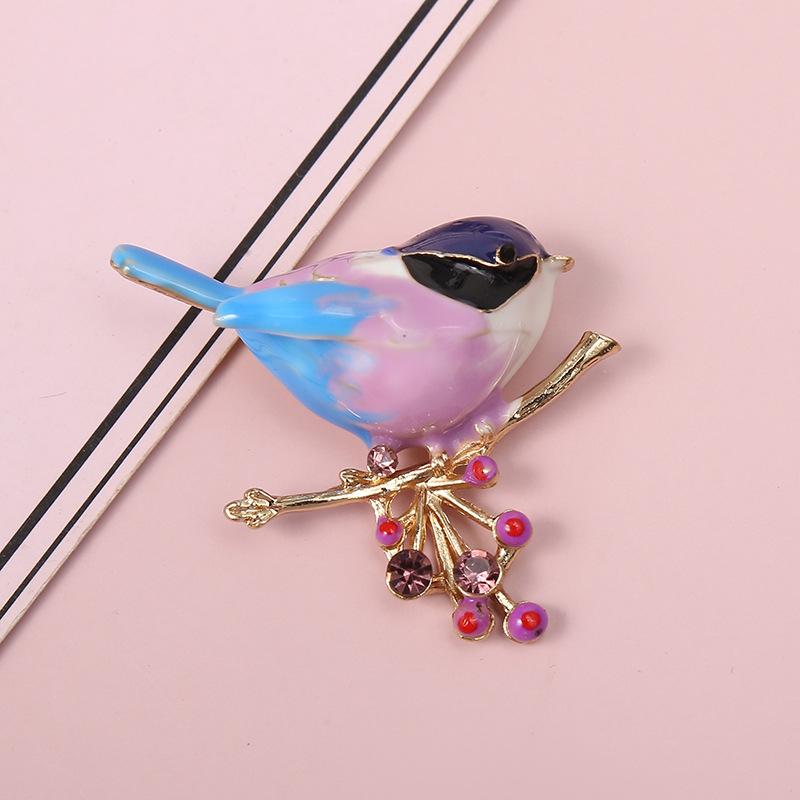 Sparkling Colorful Zircon Birds Brooch For Women Rhinestone Crystal  Animal Brooches Coat Dress Lapel Pins Wedding Party Jewelry