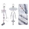 Cross Bowknot Angel Wing Pendant Phone Strap Portable Hanging Lanyard for Girls