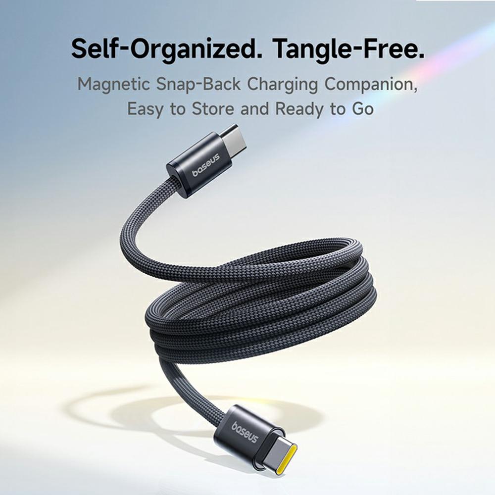 BASEUS Dynamic 4 Pro Type-C to Type-C Cable 1m 100W Magnetic Fast Charging Nylon Braided Data Cable