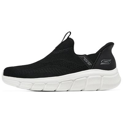 Bobs B Flex Slip-On Shoes Mesh Comfortable Versatile Durable Breathable Low-Top Casual Shoes Women Sneaker Black 117634-BLK