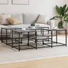VidaXL Coffee Table Sonoma Grey 121x121x40 Cm Engineered Wood 839071