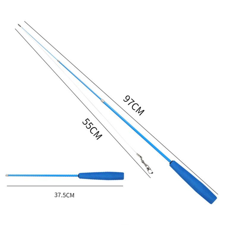 97cm Retractable Cat Feather Toys Kitten Funny Rod Cat Wand Toys Plastic Pet Cat Toys Interactive Stick Pet Cat Supplies