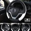 Skinnbilrattdeksel 37CM-38CM Bilstyling Interiørtilbehør Sport Auto Rattdeksler Anti-skli