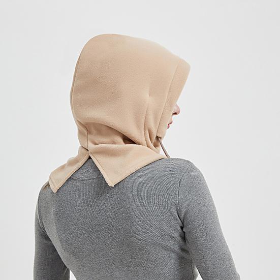 Practical Cycling Face Cover Hat Set Thick Drawstring Keep Warm