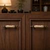 Wardrobe Drawer Pull Elegant Ceramic and Metal Furniture Handle Sturdy