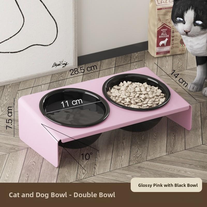 

Large Diameter Cerc Dog Bowls Pet Food Water Bowls Tee Bowl Design Ne Protector for Multi- Household (as the picture,M-medium)