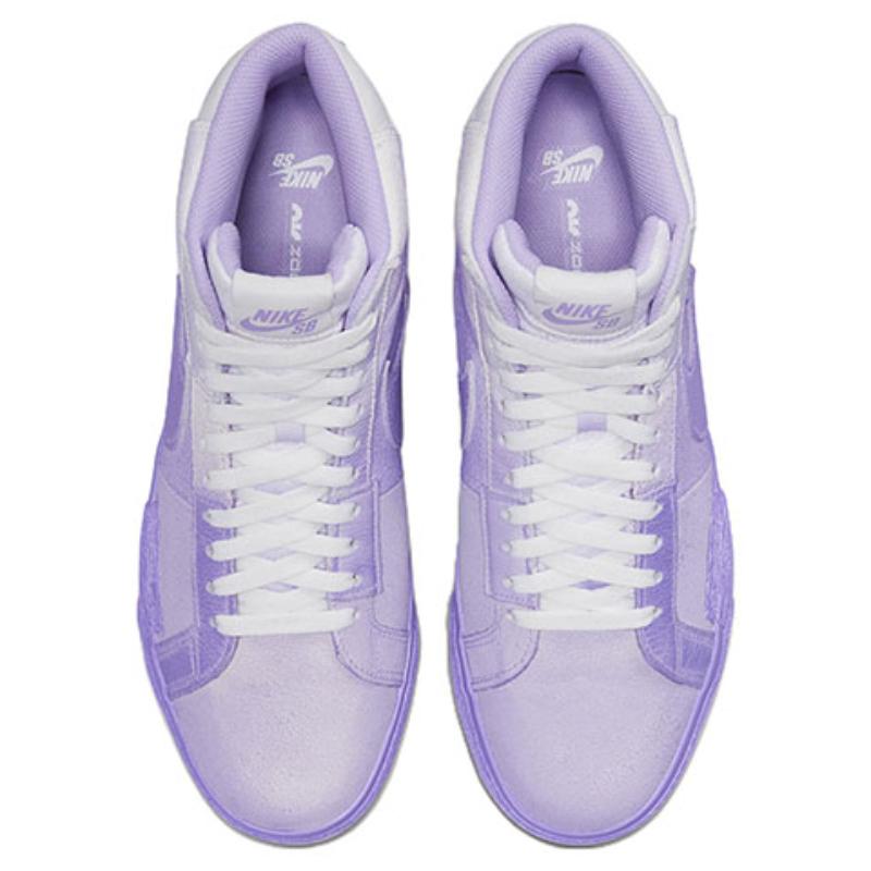 Nike Sb Blazer Mid Prm Lilac Skateboard Shoes DR9087-555