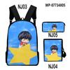 Classic Kotaro Lives Alone Anime 3D Print 3pcs/Set pupil School Bags Laptop Daypack Backpack Inclined shoulder bag Pencil Case