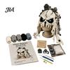 Art Class Supplies Halloween Animal Hood Crochet Kit, Skull Spider Bat Hat DIY Fashionable Earflap Spooky Pumpkin Craft Kit for Adults Teens,