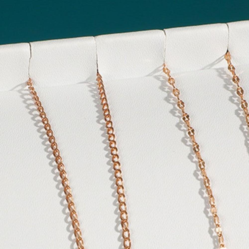 PU/Velvet Surface Jewelry Storage Rack Solid Wood Base Chain Pendant Storage Holder Photo Props