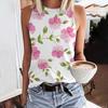 3D Printed Vest Women's Casual Round Neck Vest