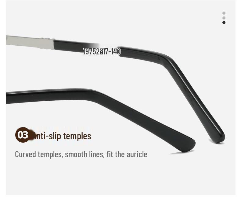 Chic Women's Metal Half-Frame Reading Glasses, HD Eye Protection, Blue Light Blocking, Unisex, Youthful Style