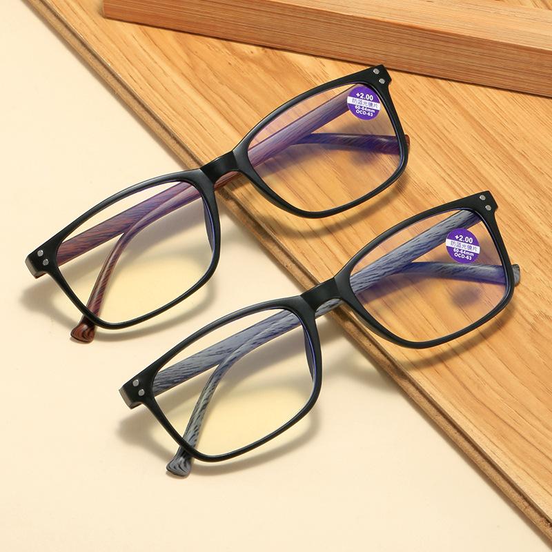 Fashion Square Reading Glasses Men Business Anti Blue Light Presbyopic Eyeglasses For Women Reading Eyewear +1.0 +1.5 +2.0 +4.0