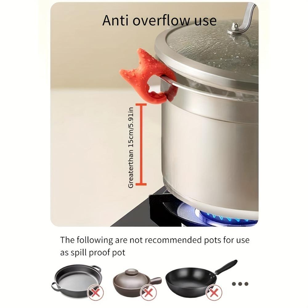 3pcs Silicone Kitchen Utensil Set - Spill-Proof Spoon & Pot Lid Holder, Multi-Functional Spatula Rack for Home & Restaurant Use