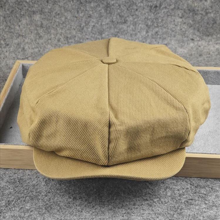 

Summer Cotton Big Size 62cm Newsboy Caps Men Twill 8 Panel Forward Hats Retro Octagonal Hat Male Casual Big Head Berets M57-58cm