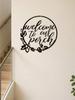 Vintage "Welcome To Our Porch" Metal Sign Farmhouse Wall Decor for Patio Garden